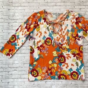 Vintage Joseph A Floral Top